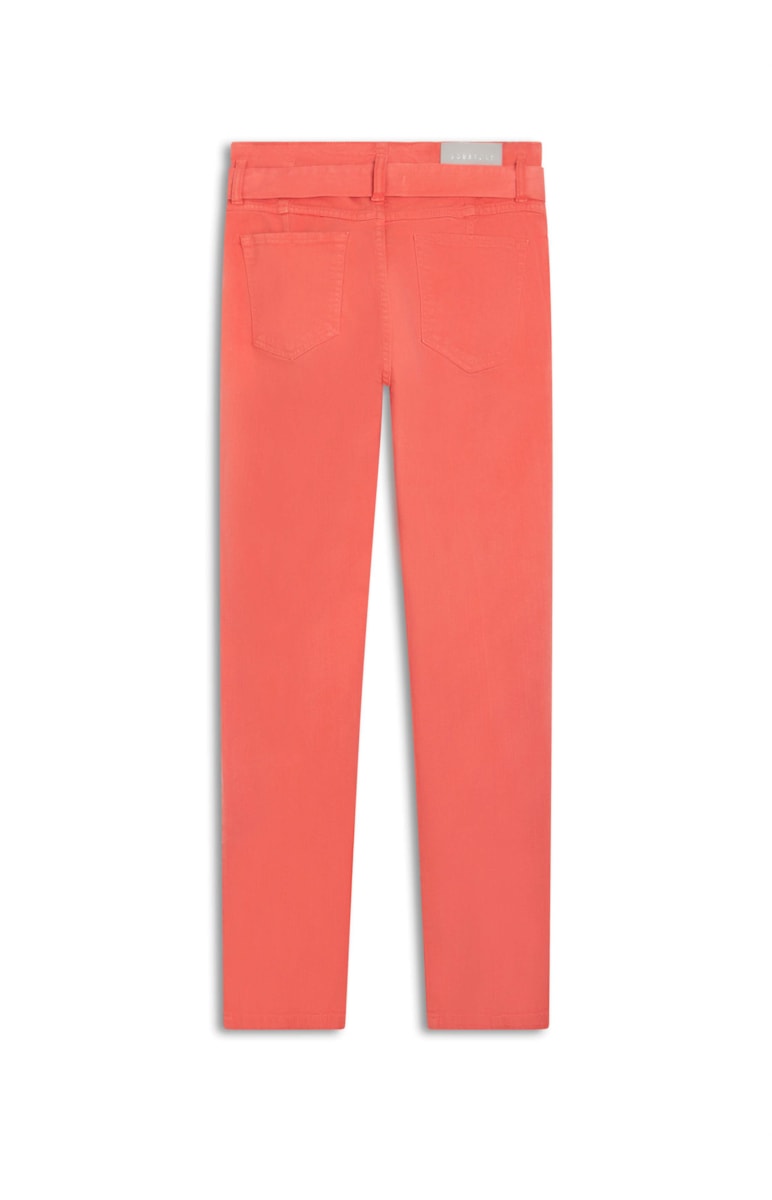 Calça Denim Gigi Cinto Rosa Velho