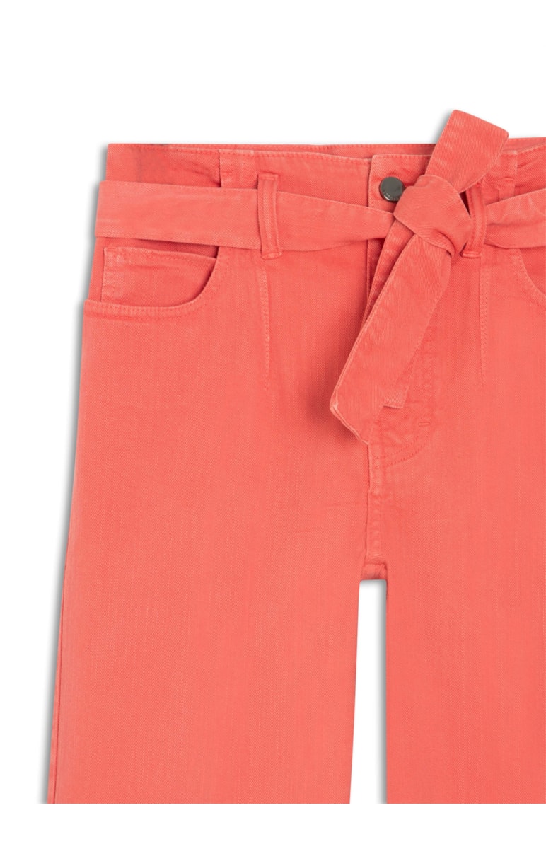 Calça Denim Gigi Cinto Rosa Velho