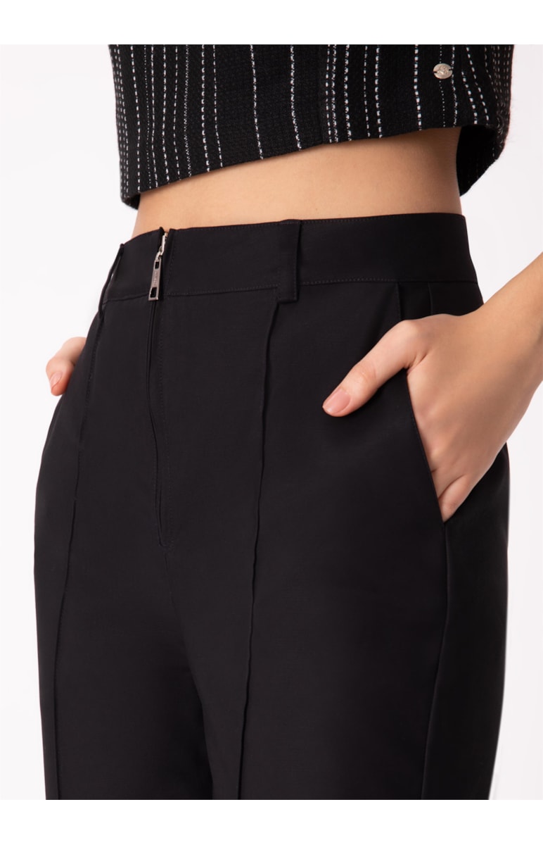 Calça Double Layer Reta Preto