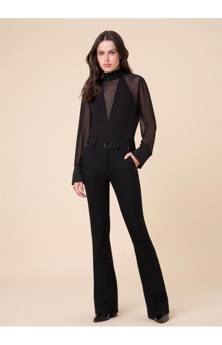 Calça Flare Storm Elastic Ii Sofia B35 Lav. Amaciado