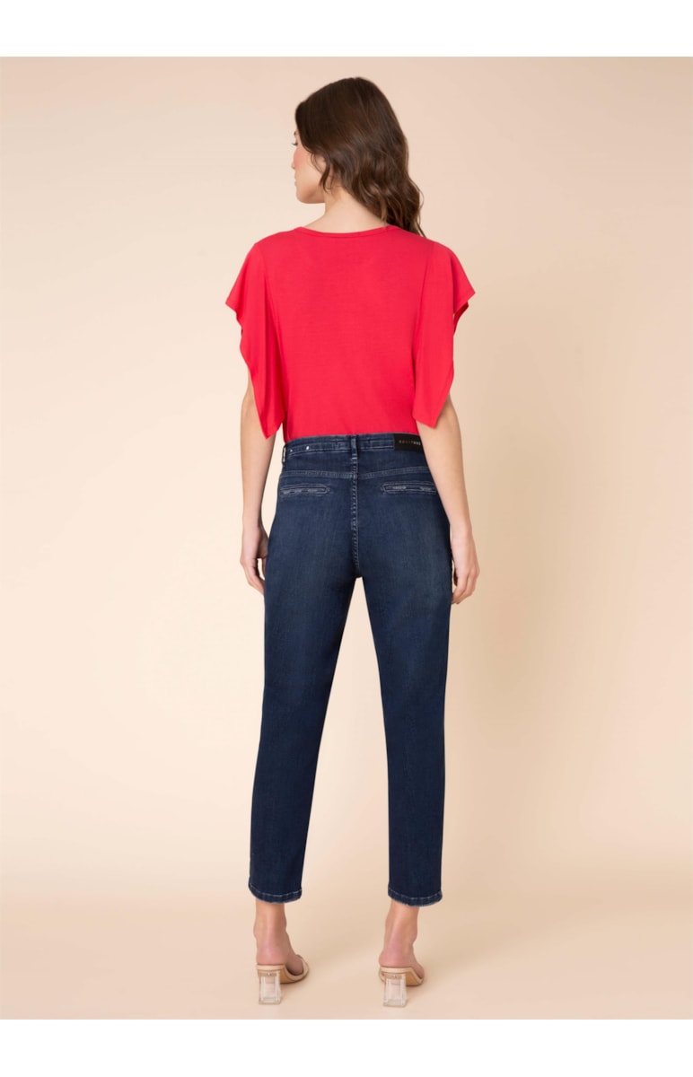 Calça Hi Comfort Blue Tailoring Bolso 317 Lav.Escuro C/ Rebolo