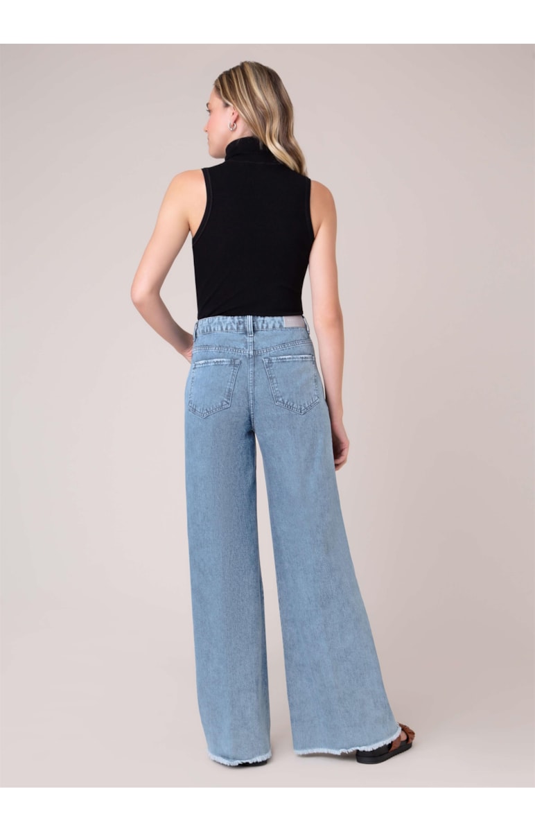 Calça Jeans Blue Denim Pantalona 346 Lav.Claro C/Sky