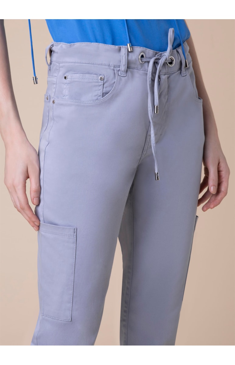 Calça Jeans Cargo Lara Azul Jeans