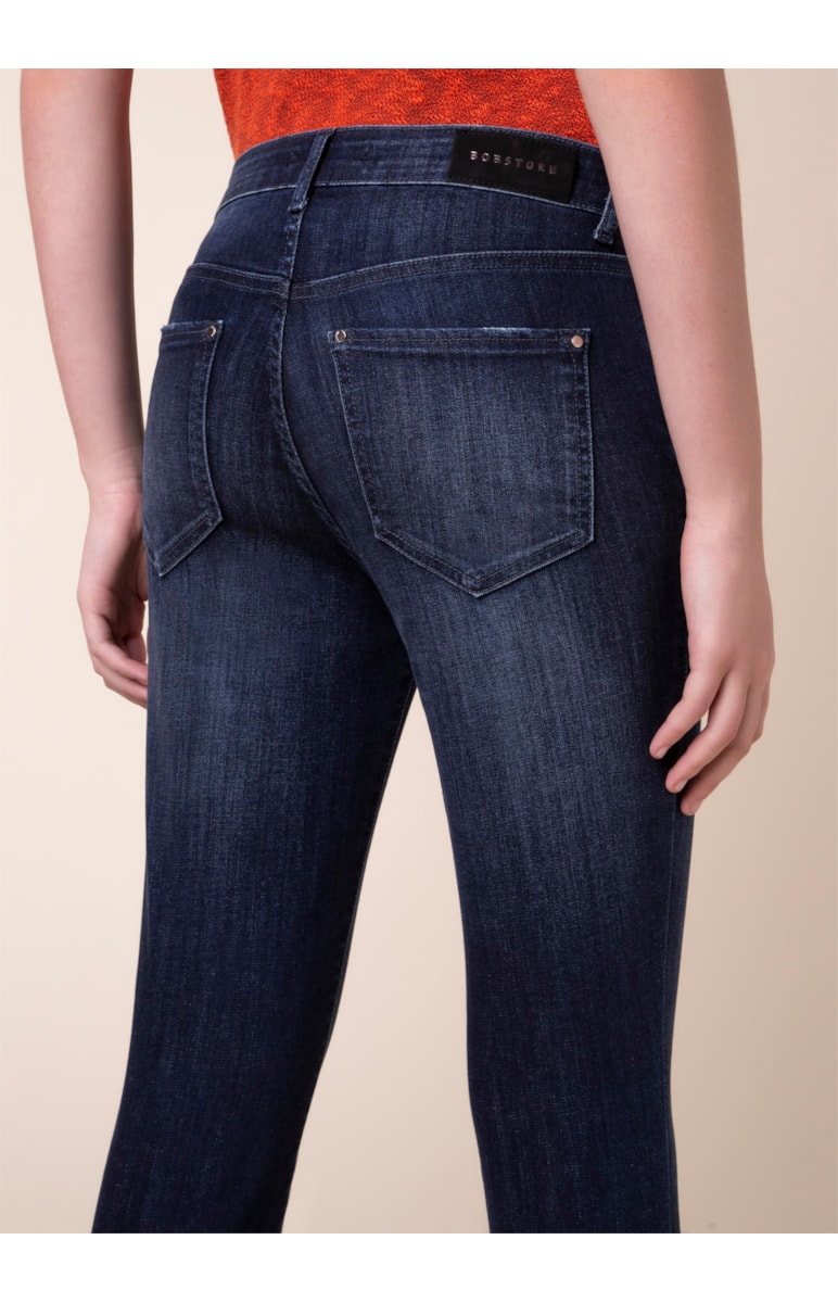 Calça Jeans Cigarrete Comfort B-243 Lav. Escuro C/ Tank