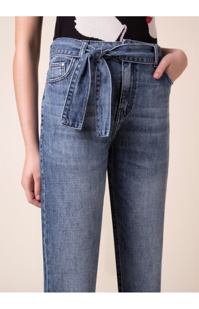 Calça Jeans Cigarrete Galaxy Lav.Medio C/ Rebolo
