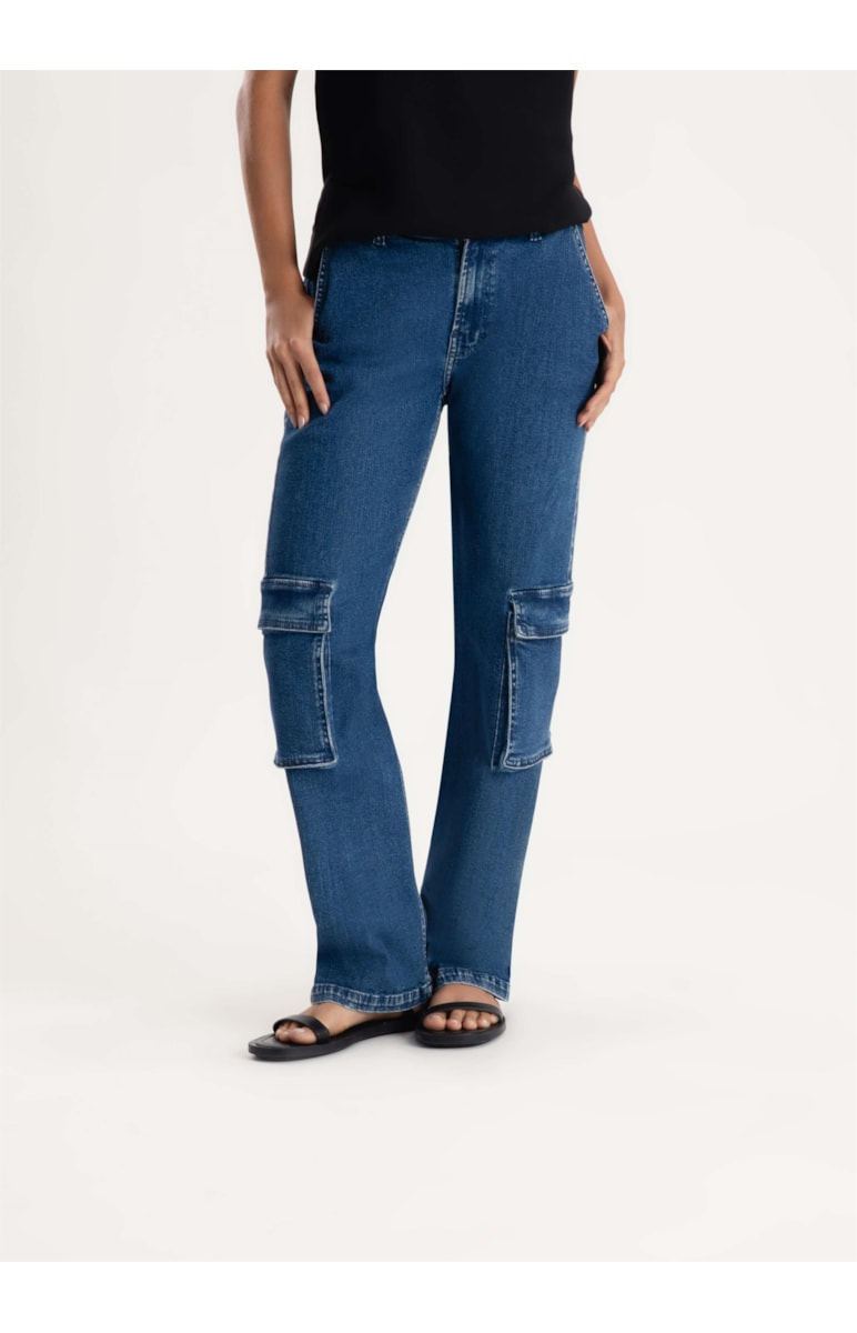 Calça Jeans Dark Forest Slouch 375-Lav.Medio C/Luvinha