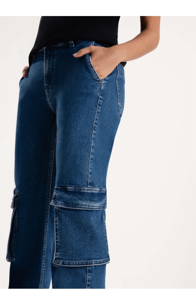 Calça Jeans Dark Forest Slouch 375-Lav.Medio C/Luvinha
