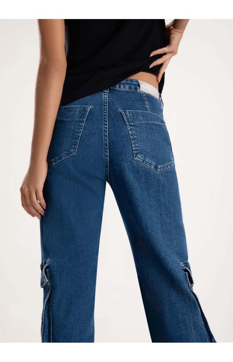 Calça Jeans Dark Forest Slouch 375-Lav.Medio C/Luvinha