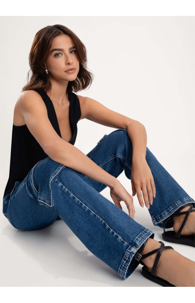 Calça Jeans Dark Forest Slouch 375-Lav.Medio C/Luvinha