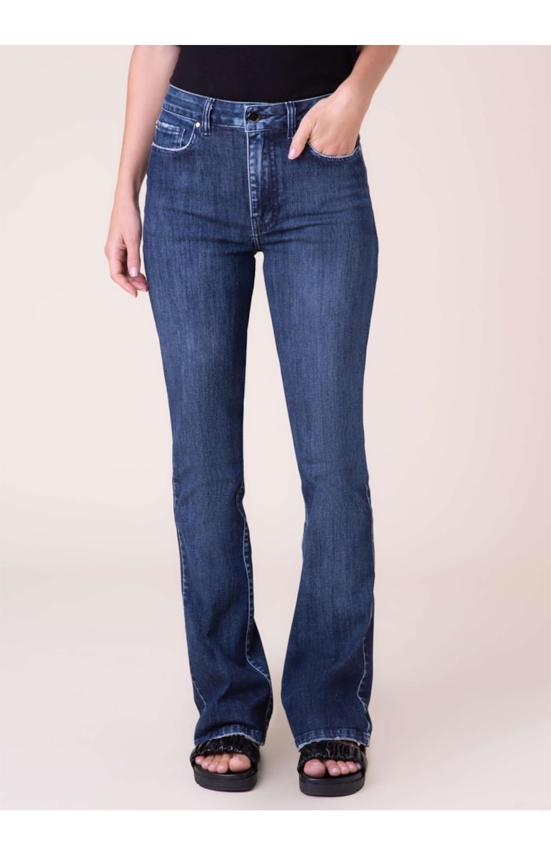 Calça Jeans Deep Blue Bootcut 361 -Lav.Escuro C/ Used