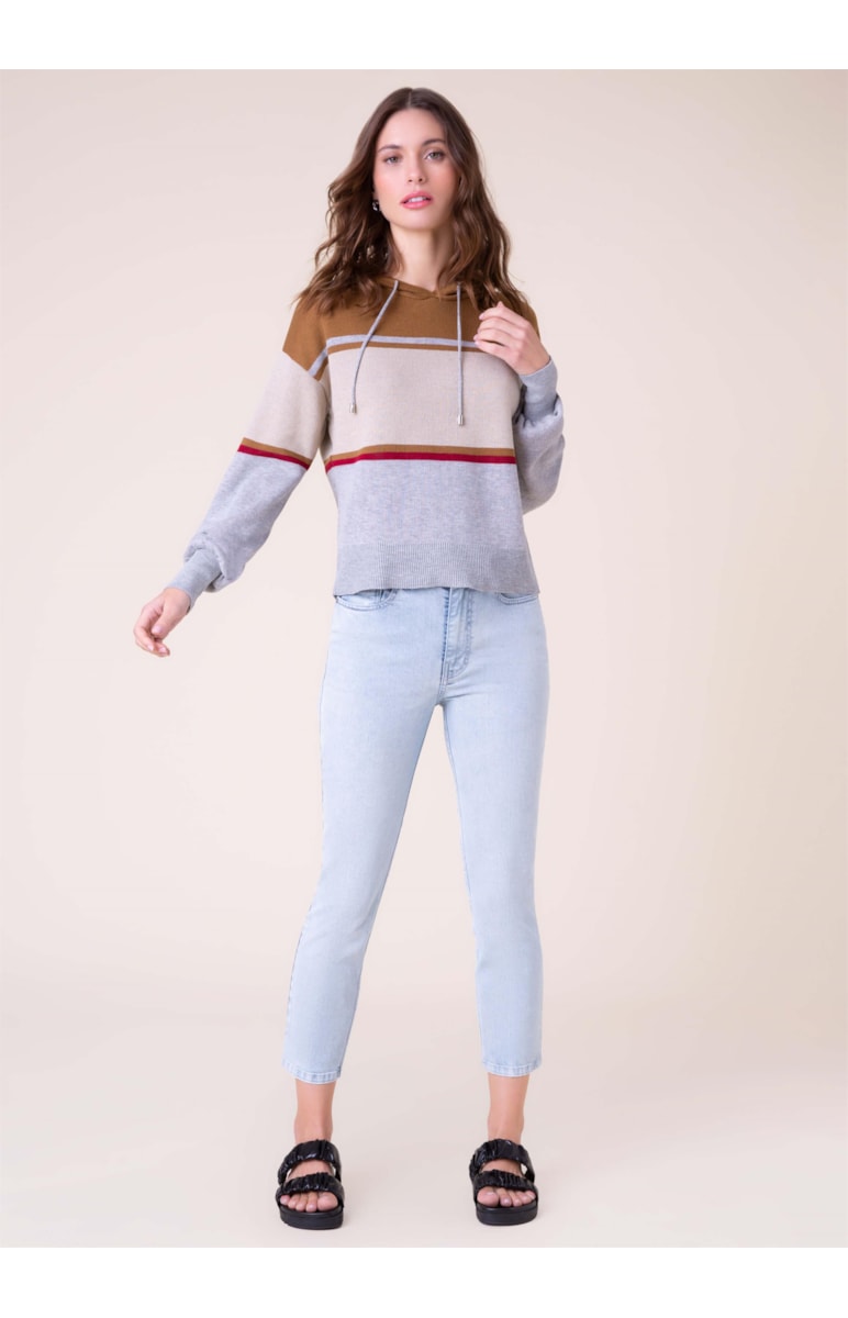 Calça Jeans Deep Blue Cigarrete Lavagem Clara