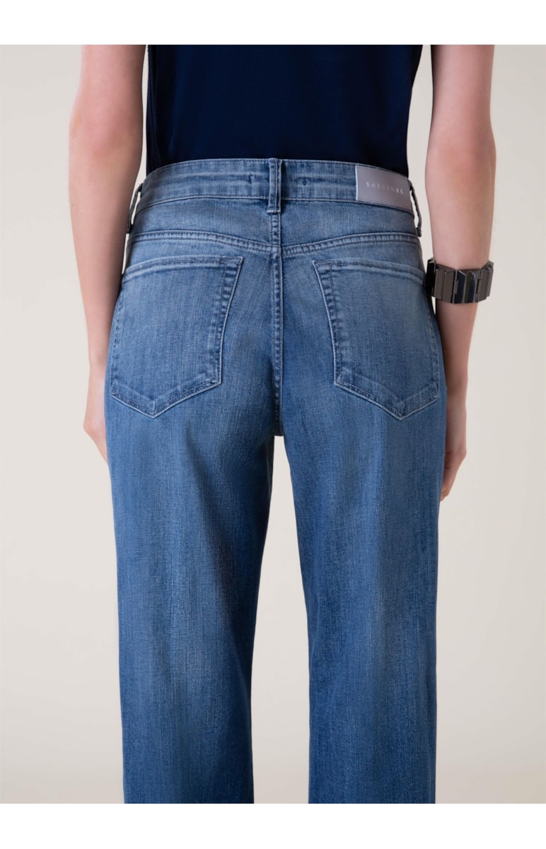 Calça Jeans Deep Blue Reta 377 Lav.Medio C/ Degrade