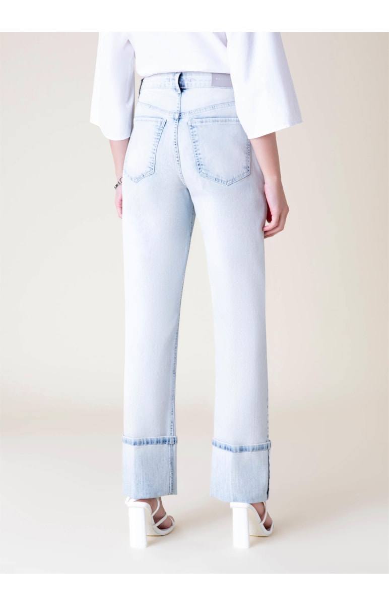 Calça Jeans Deep Blue Slouch Lavagem Clara