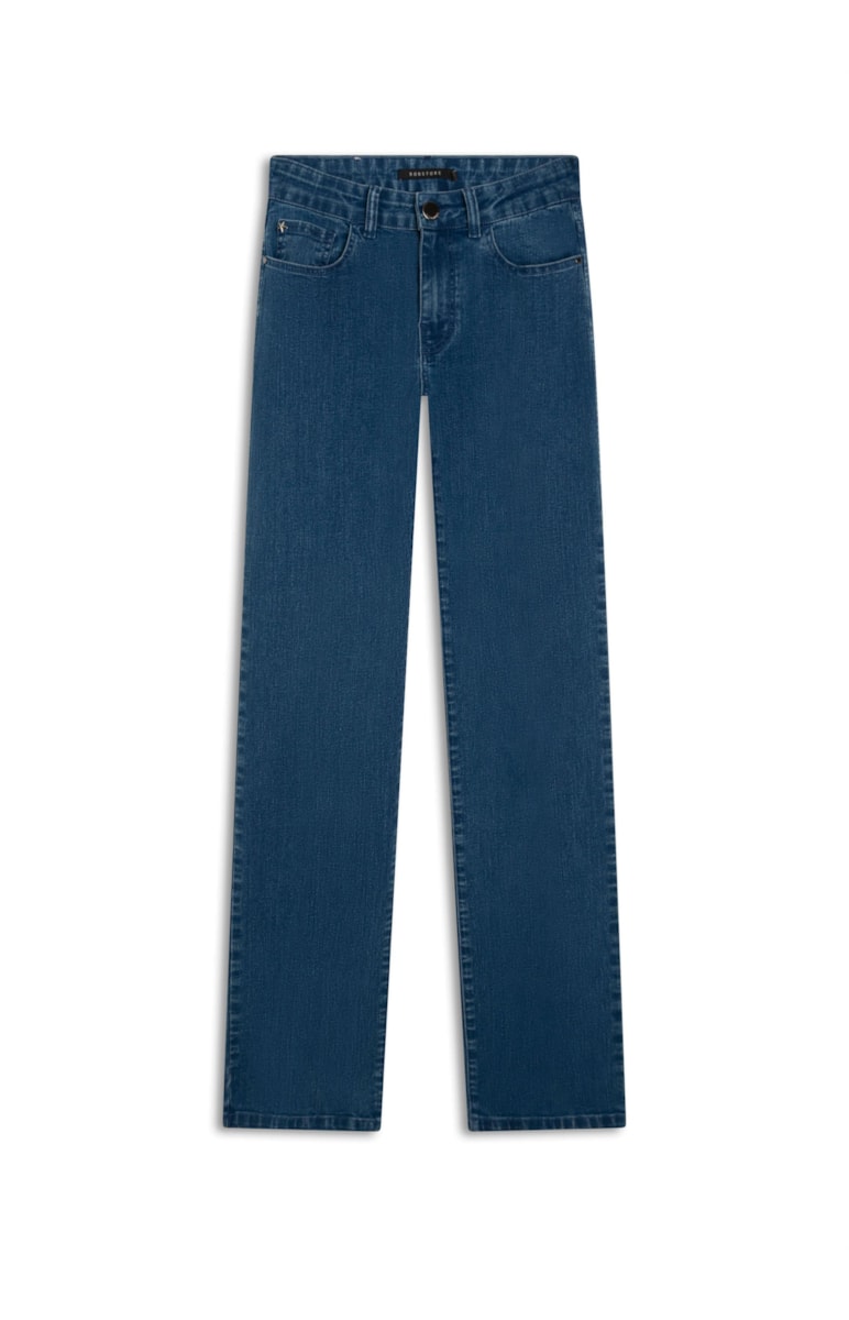 Calça Jeans Deep Elastic Reta 399-Lav.Medio C/ Luvinha