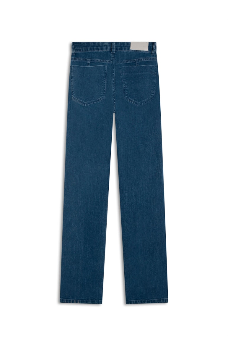 Calça Jeans Deep Elastic Reta 399-Lav.Medio C/ Luvinha