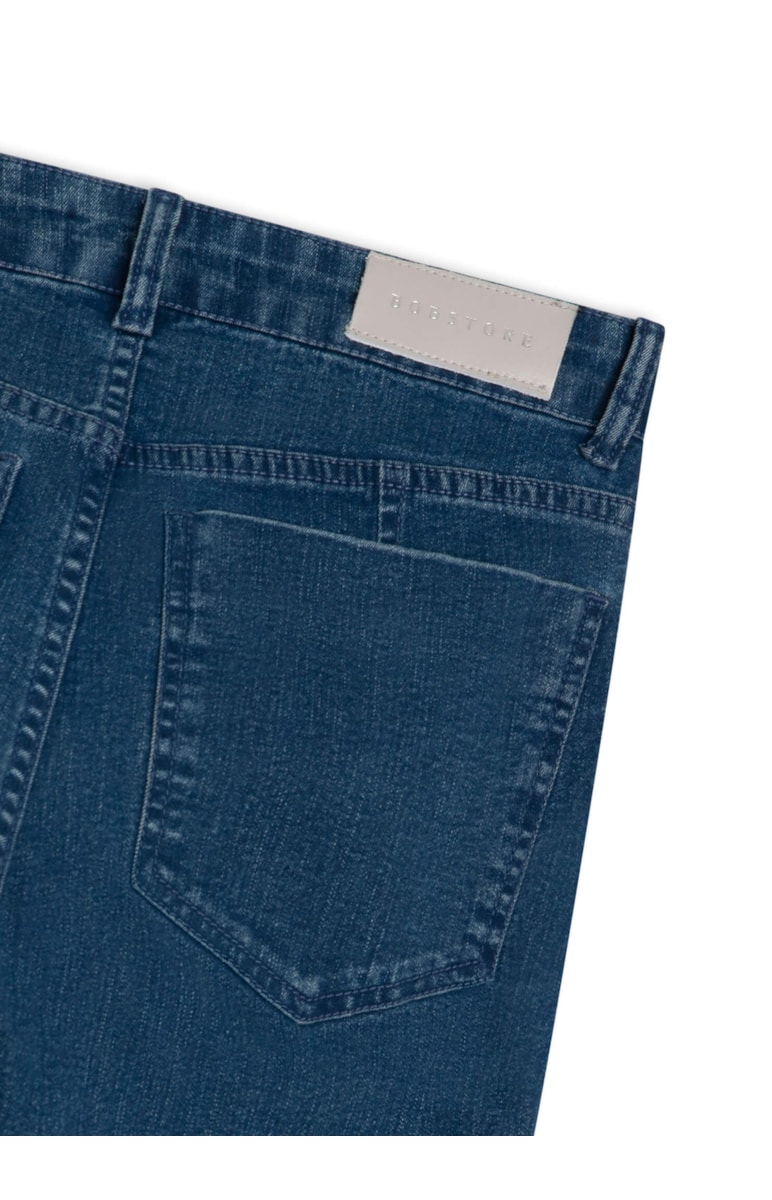 Calça Jeans Deep Elastic Reta 399-Lav.Medio C/ Luvinha
