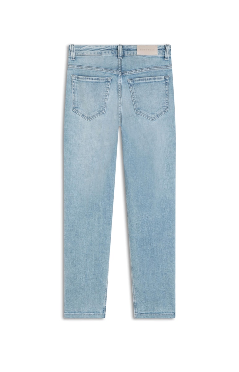 Calça Jeans Hi Comfort Cigarrete Fenda 388 Lav. Claro C/ Used