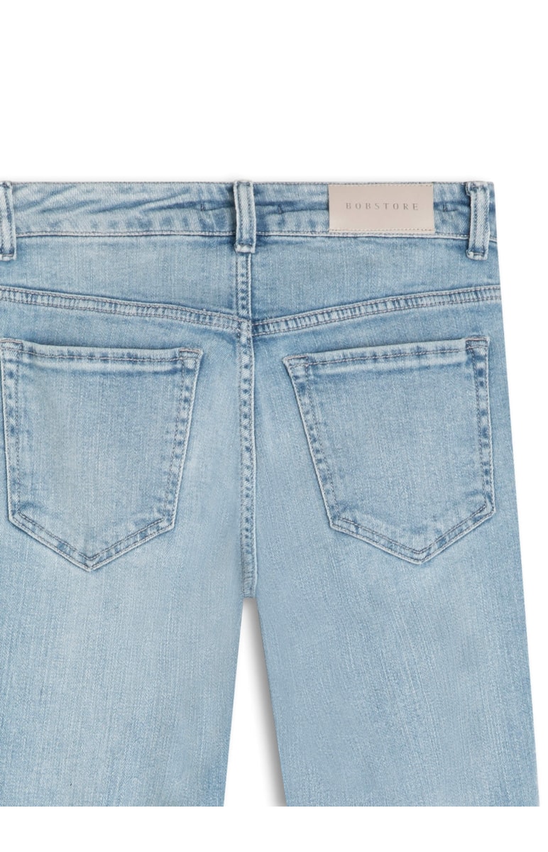 Calça Jeans Hi Comfort Cigarrete Fenda 388 Lav. Claro C/ Used