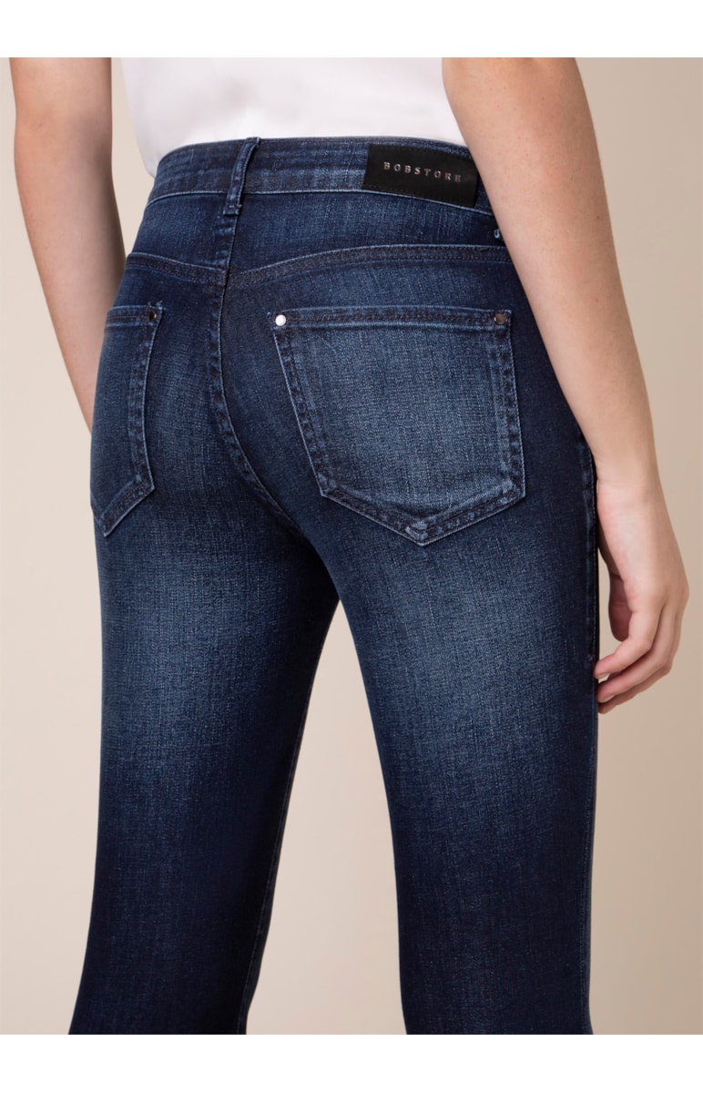 Calça Jeans High Comfort Jully Bootcut B-256 Lav.Escuro C/ Tank