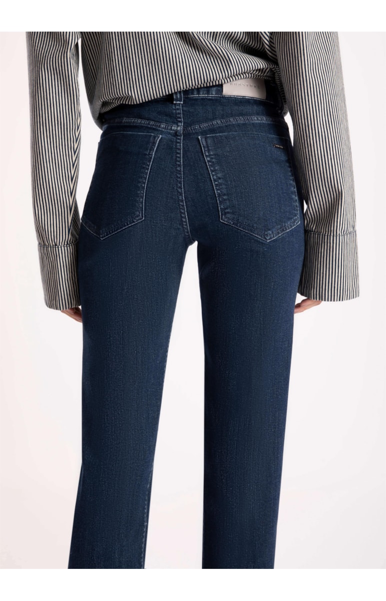 Calça Jeans High Comfort Stretch Bootcut Lavagem Escura