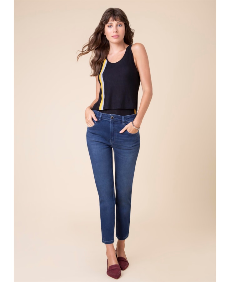Calça Jeans Iceland Carol B-279 Lav.Escuro C/ Used