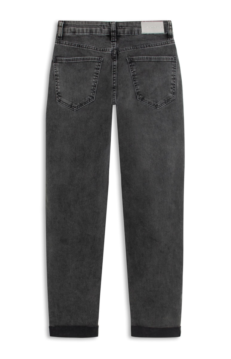 Calça Jeans Intense Black Baggy 404-Lav.Black C/Stone