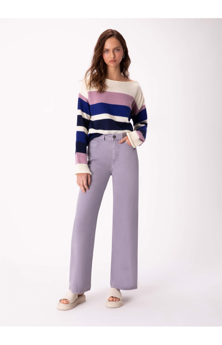 Calça Jeans Light Twill Full Old Purple