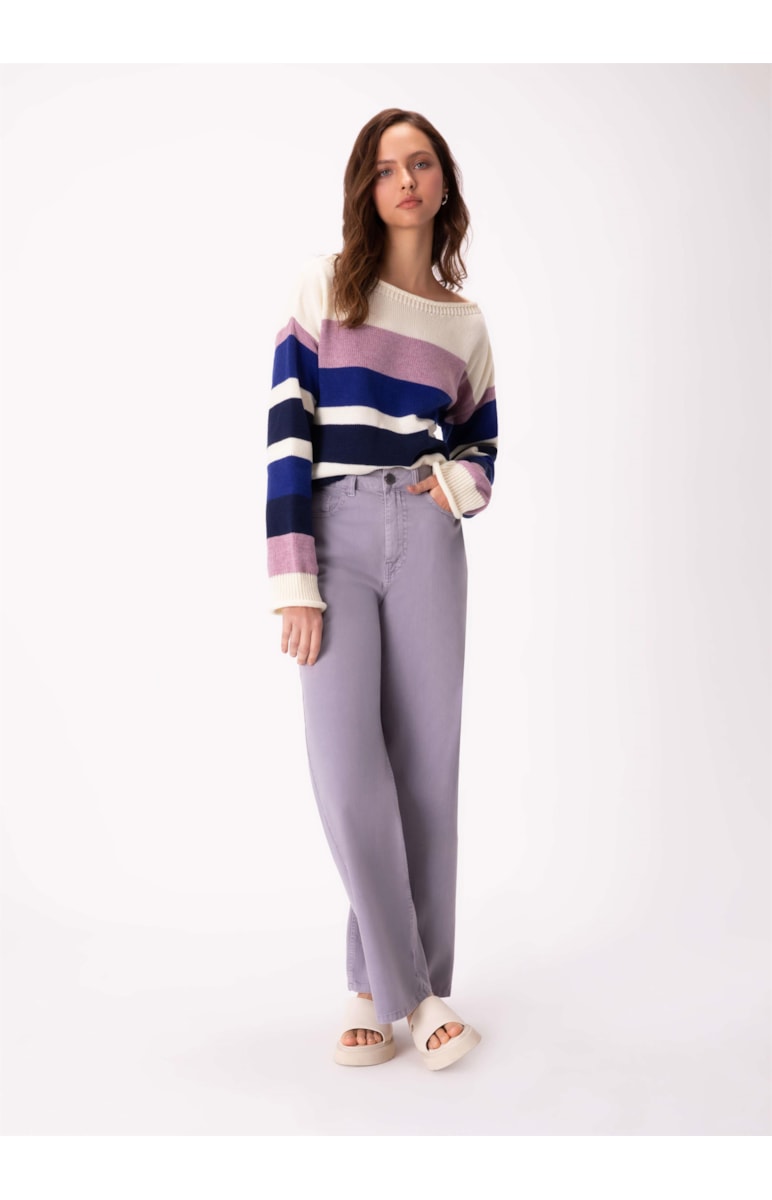 Calça Jeans Light Twill Full Old Purple