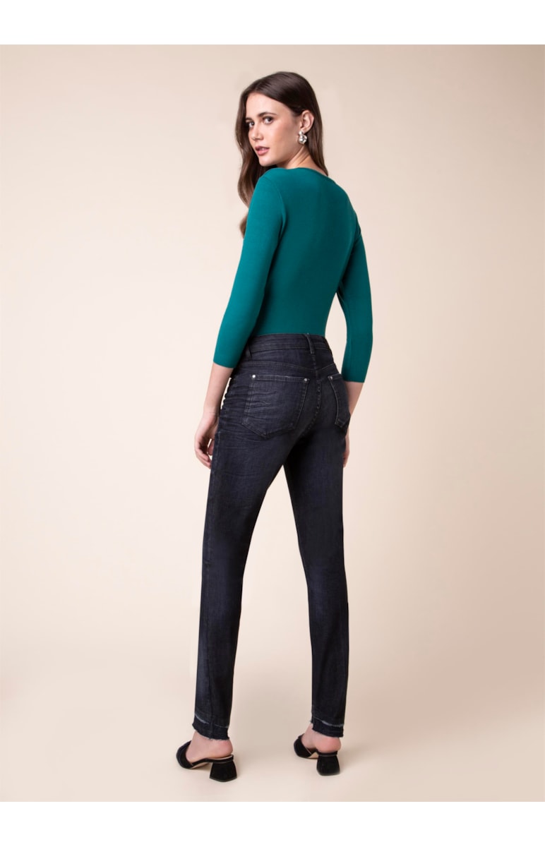 Calça Jeans Marie Skinny B-220 Lav.Escuro C/Rebolo