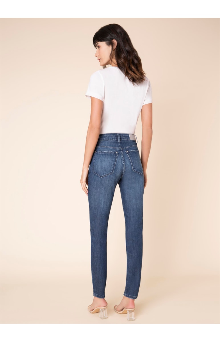 Calça Jeans Marie Skinny Elastic 326 Lav.Medio C/ Used