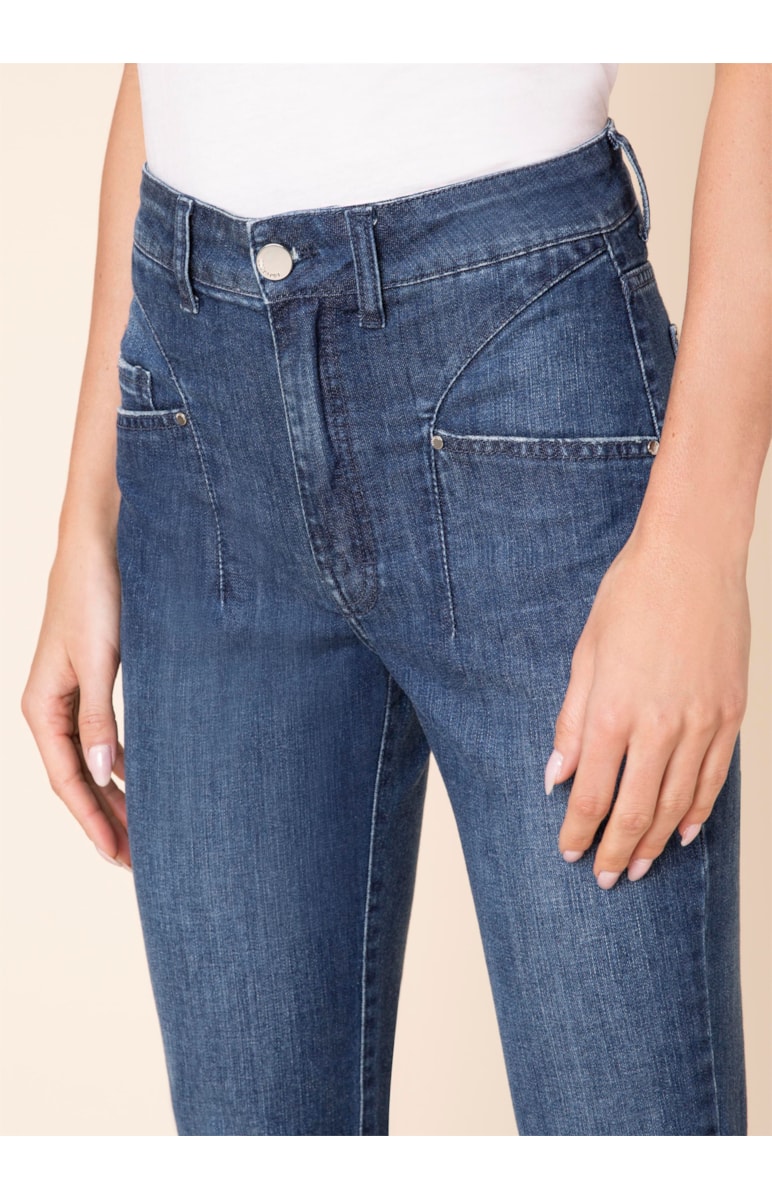 Calça Jeans Marie Skinny Elastic 326 Lav.Medio C/ Used