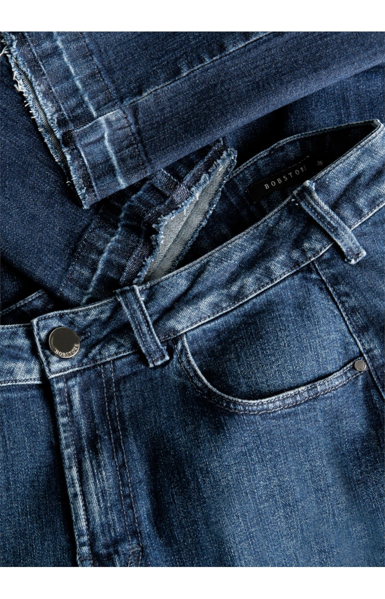 Calça Jeans Mom High Comfort Lavagem Escura