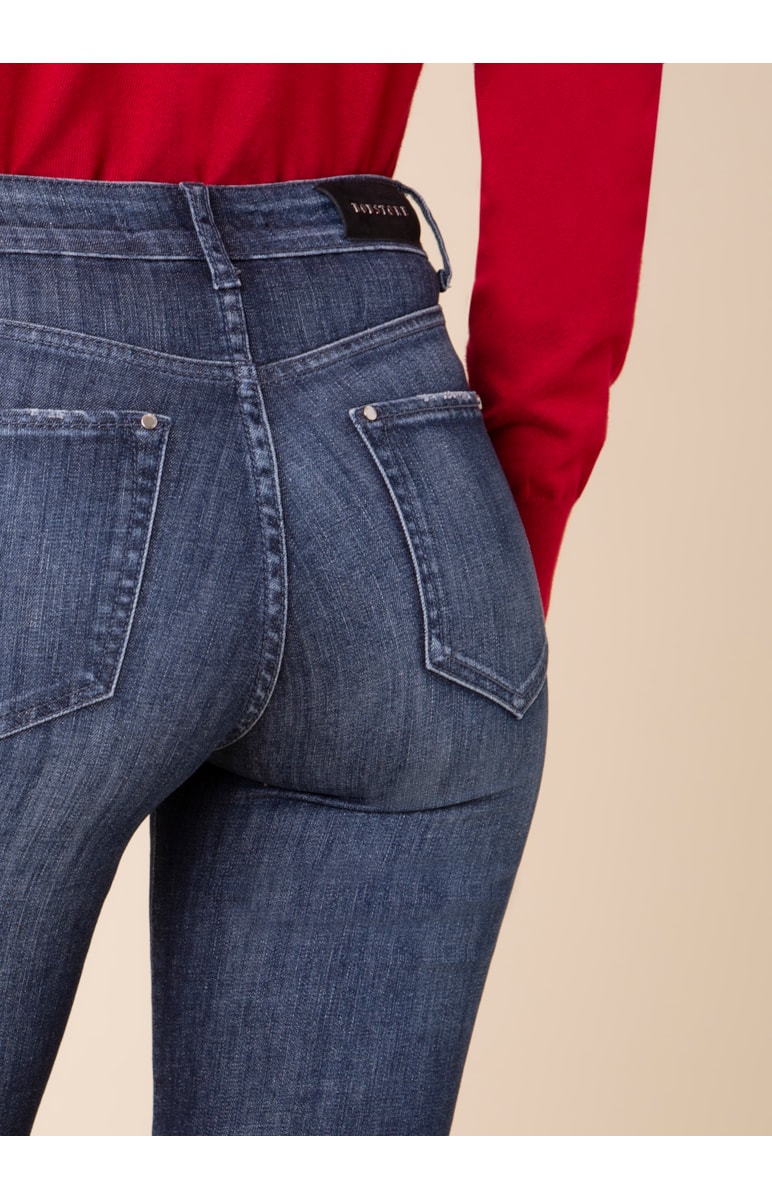 Calça Jeans Skinny Deep Blue B-219 Lav.Escuro C/ Tank