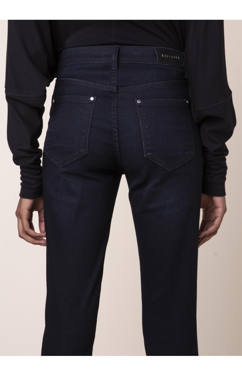 Calça Jeans Sofia Cigarrete B-216 Lav.Escuro C/ 3d