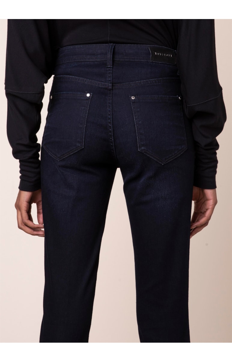 Calça Jeans Sofia Cigarrete B-216 Lav.Escuro C/ 3d