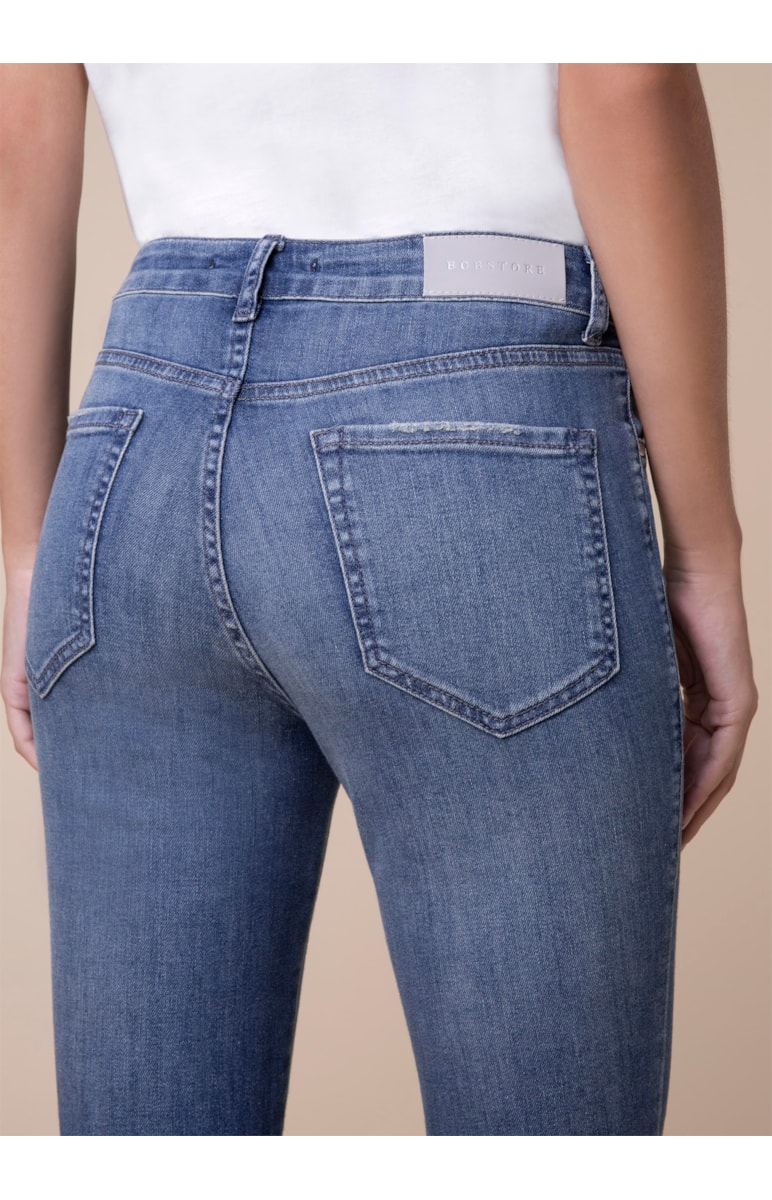 Calça Jeans Sofia Cigarrete Lav.Claro C/ Rebolo