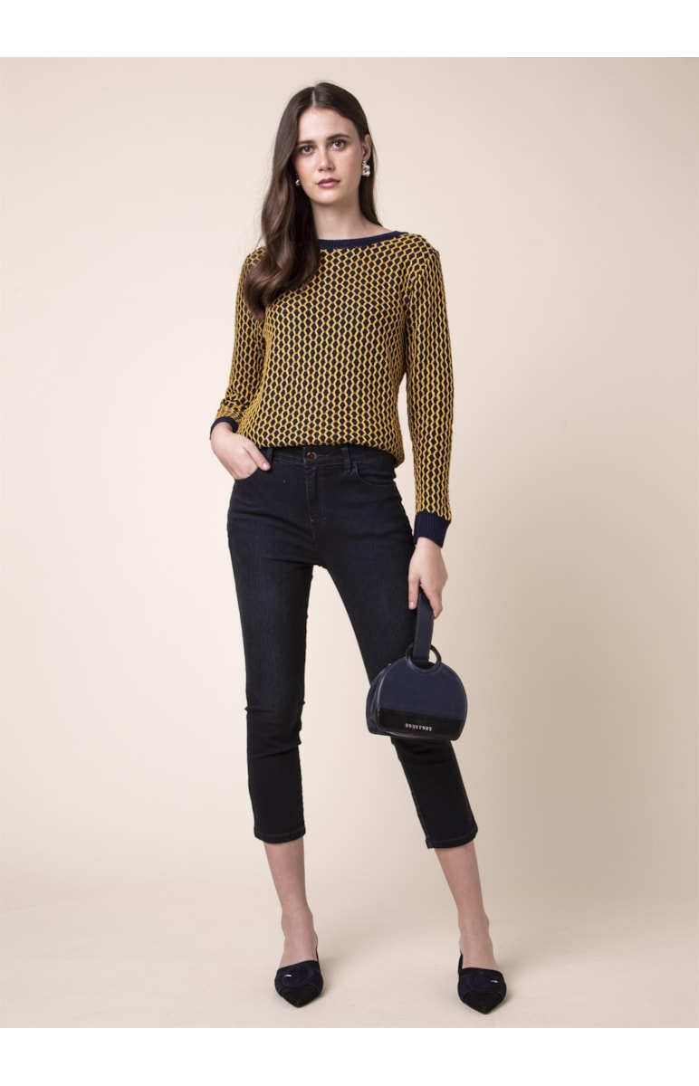 Calça Jeans Sofia College B118 Lav.Escuro C/Used