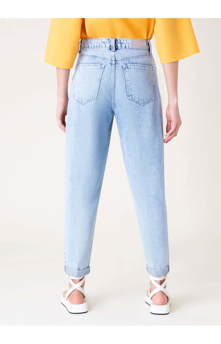 Calça Jeans Vintage Denim Lavagem Clara