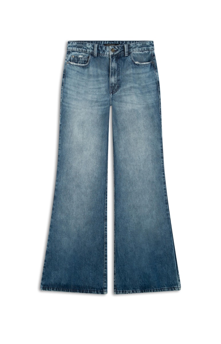 Calca Jeans Vintage Flare 351-Lav.Medio C/ Sky
