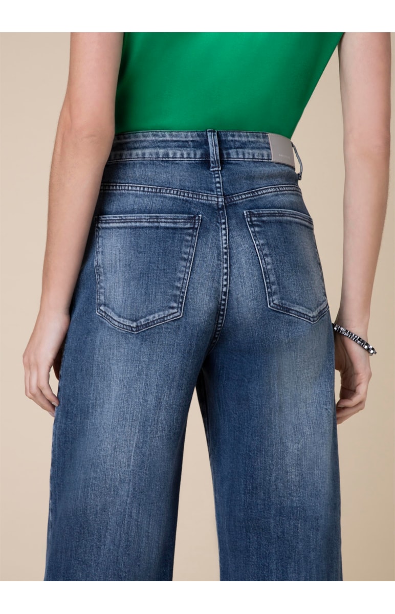Calça Jeans Wide Leg Comfort 342 Lav.Claro C/Tie Dye