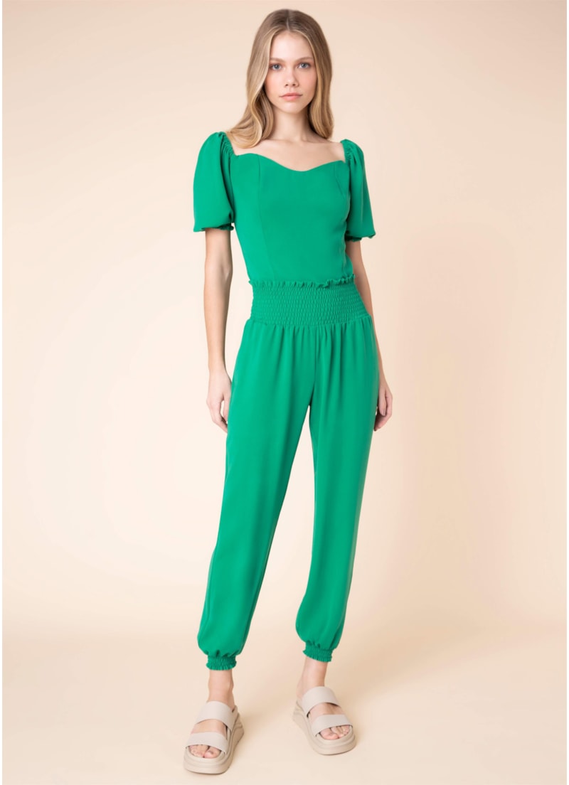 Calça Jogger Lastex Verde Bandeira