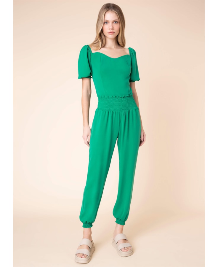 Calça Jogger Lastex Verde Bandeira