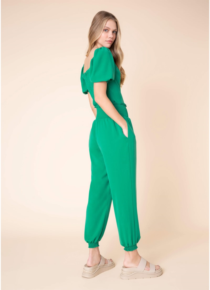 Calça Jogger Lastex Verde Bandeira