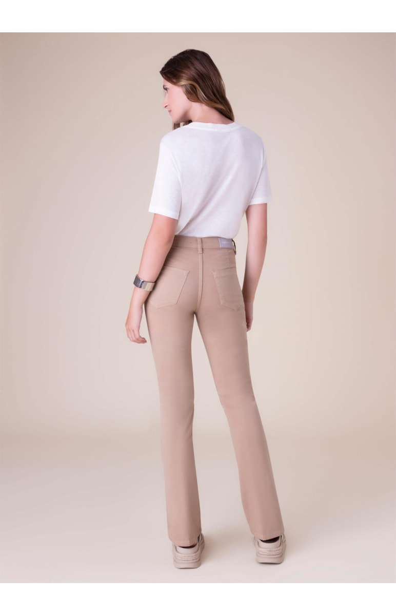 Calça Jogging Color Bootcut Camel