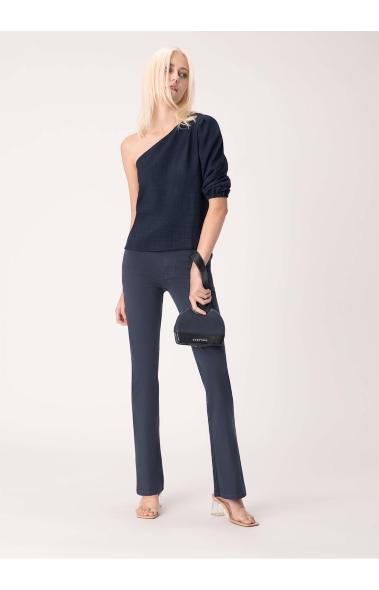Calça Jogging Color Bootcut Marinho