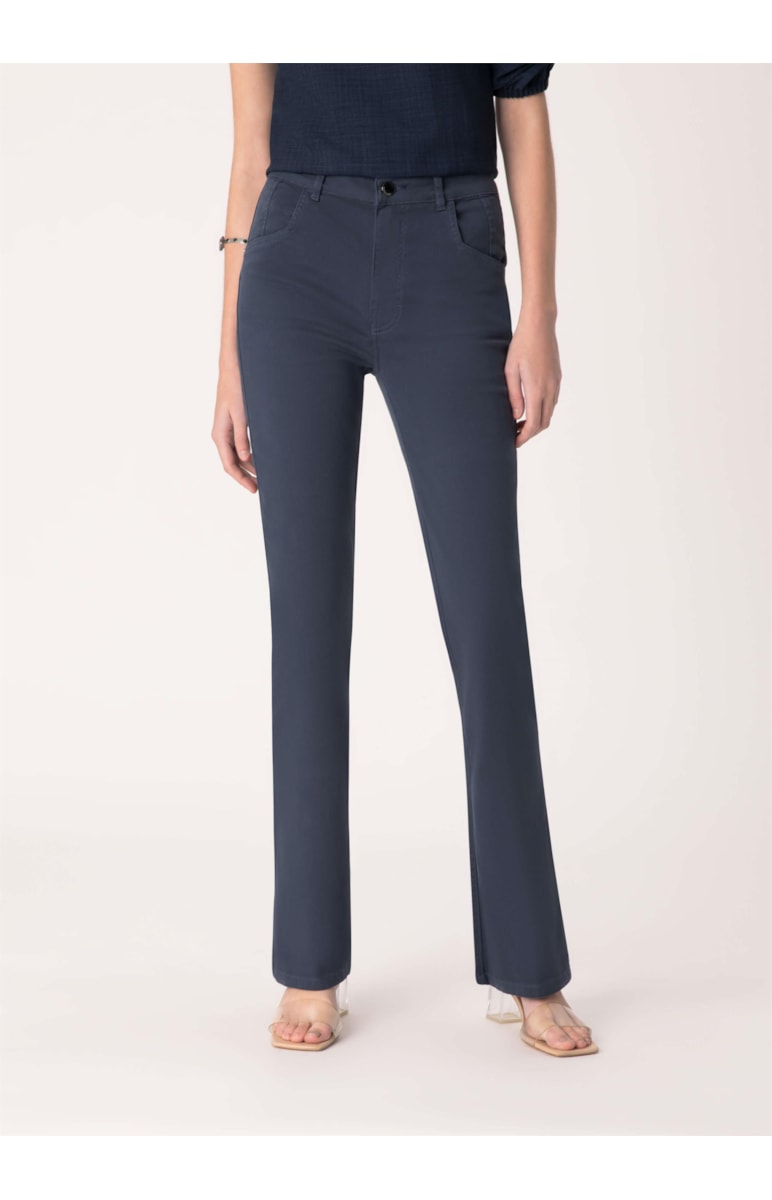Calça Jogging Color Bootcut Marinho
