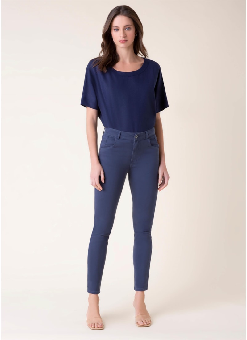 Calça Jogging Color Skinny Marinho