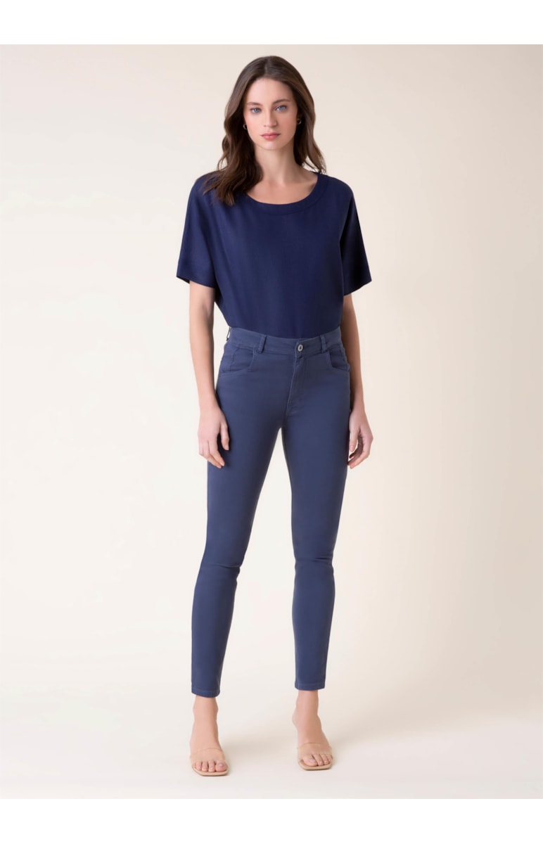 Calça Jogging Color Skinny Marinho