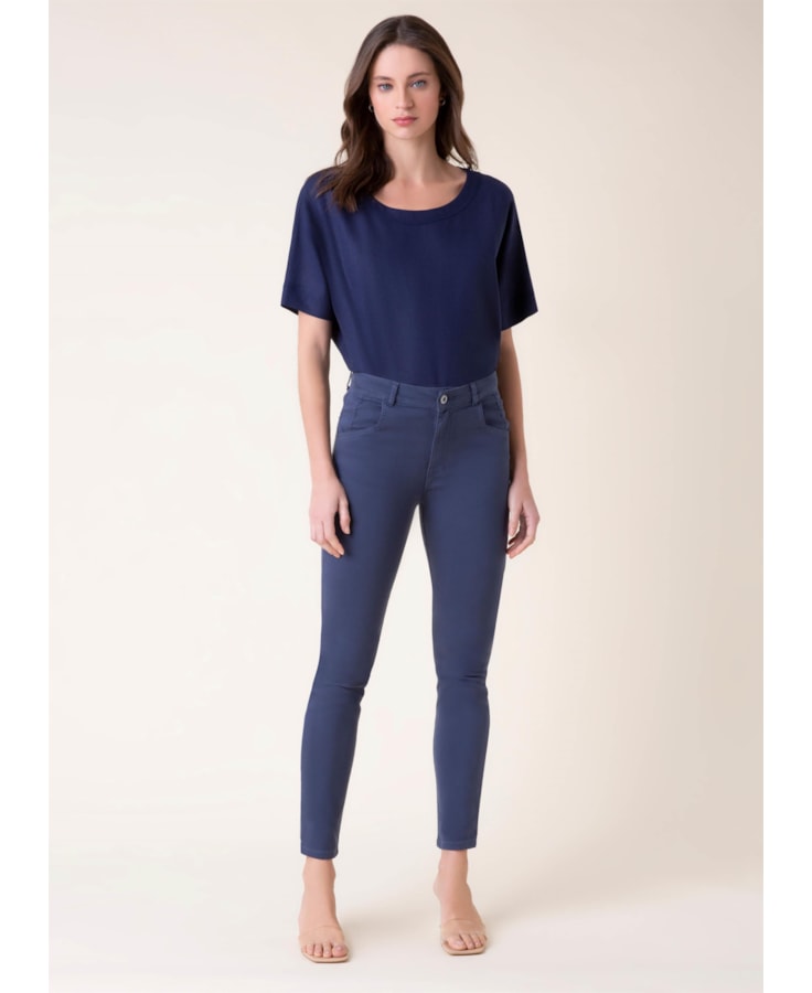 Calça Jogging Color Skinny Marinho