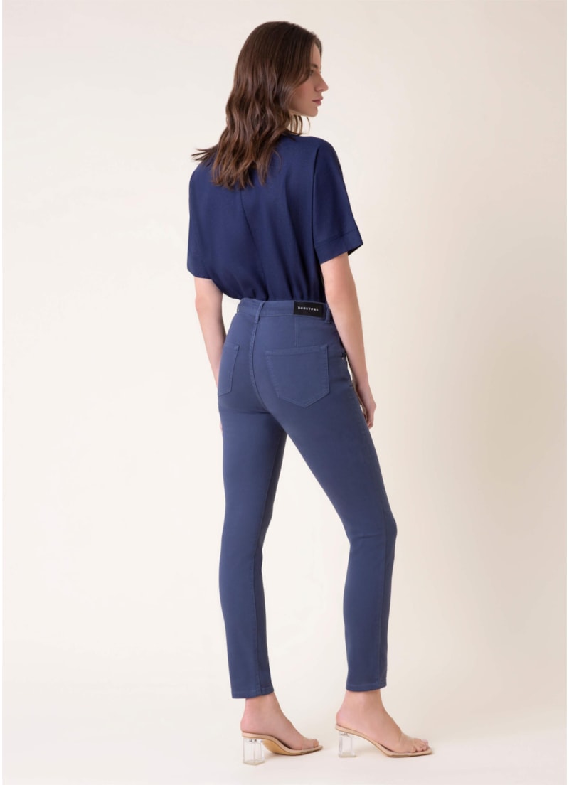 Calça Jogging Color Skinny Marinho
